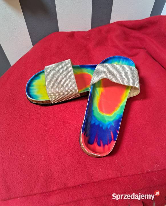 Kolorowe damskie klapki rozmiar 41 Czchów