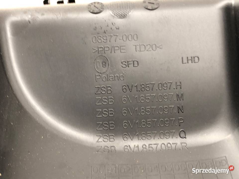 SCHOWEK PASAŻERA SKODA FABIA III Hatchback sprzedam