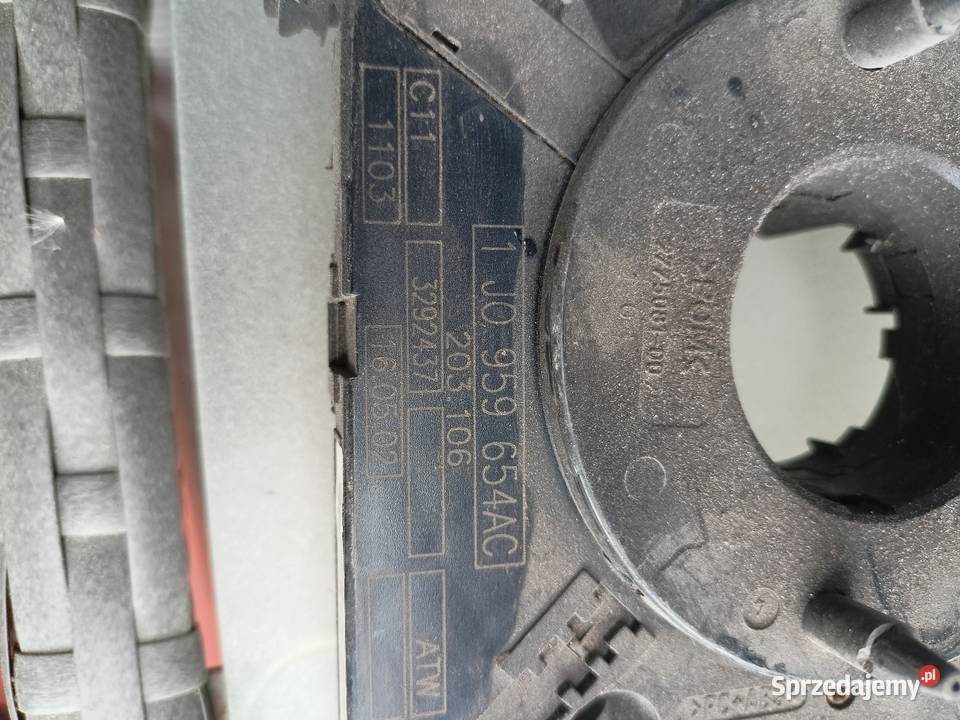 TAŚMA AIRBAG ZWIJAK CZUJNIK KĄTA SKRĘTU AUDI VW lubelskie Konstantynów