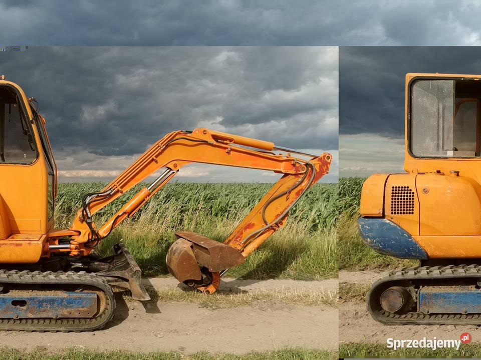 Minikoparka Hitachi stan joystick 96 r Gąsiennice Krobia