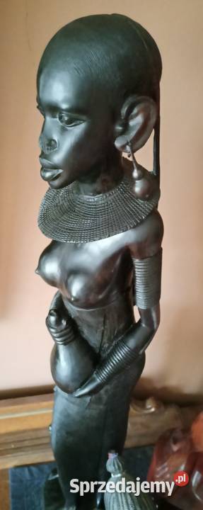 Rzeźba kobieta murzynka heban