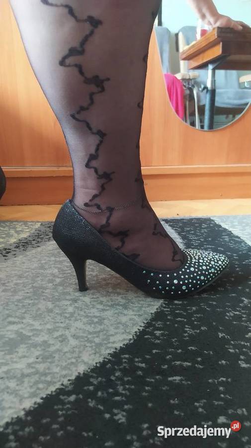 Boskie nowe czarne rajstopy ze wzorem Calzedonia Inna marka wielkopolskie Ostrów Wielkopolski sprzedam