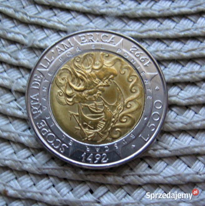 San Marino 500 Lirów 1992r Odkrycie Ameryki Kalisz