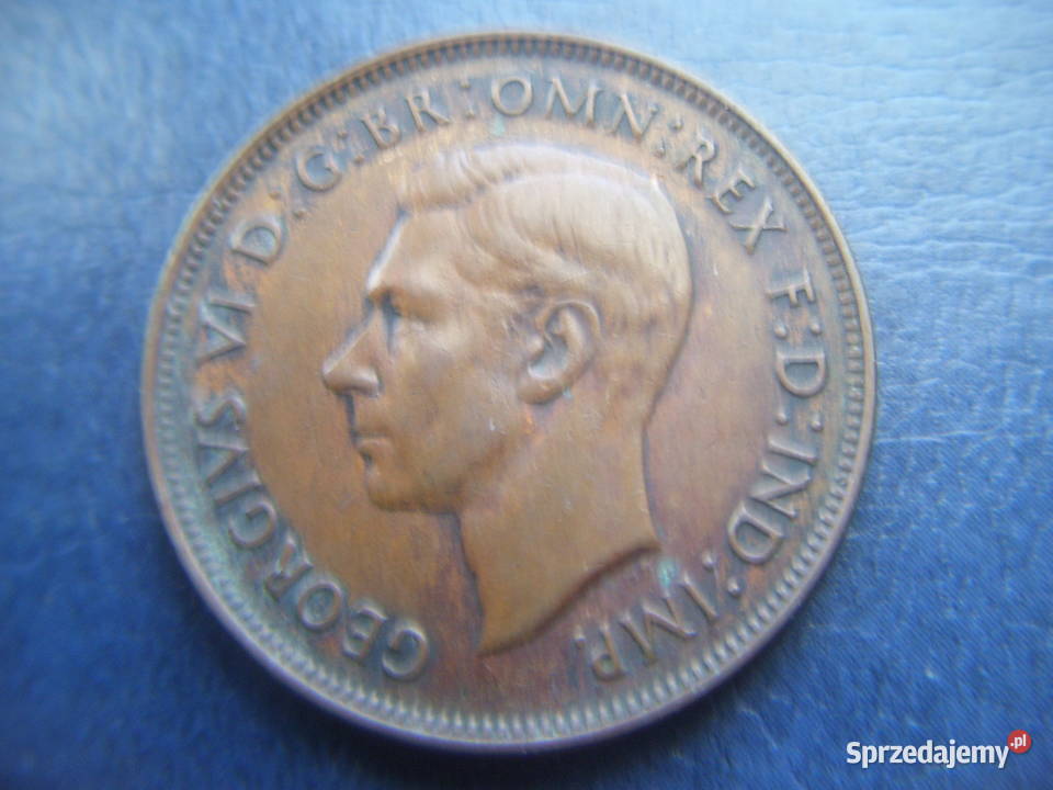Stare monety 1 pens 1948 Australia podkarpackie
