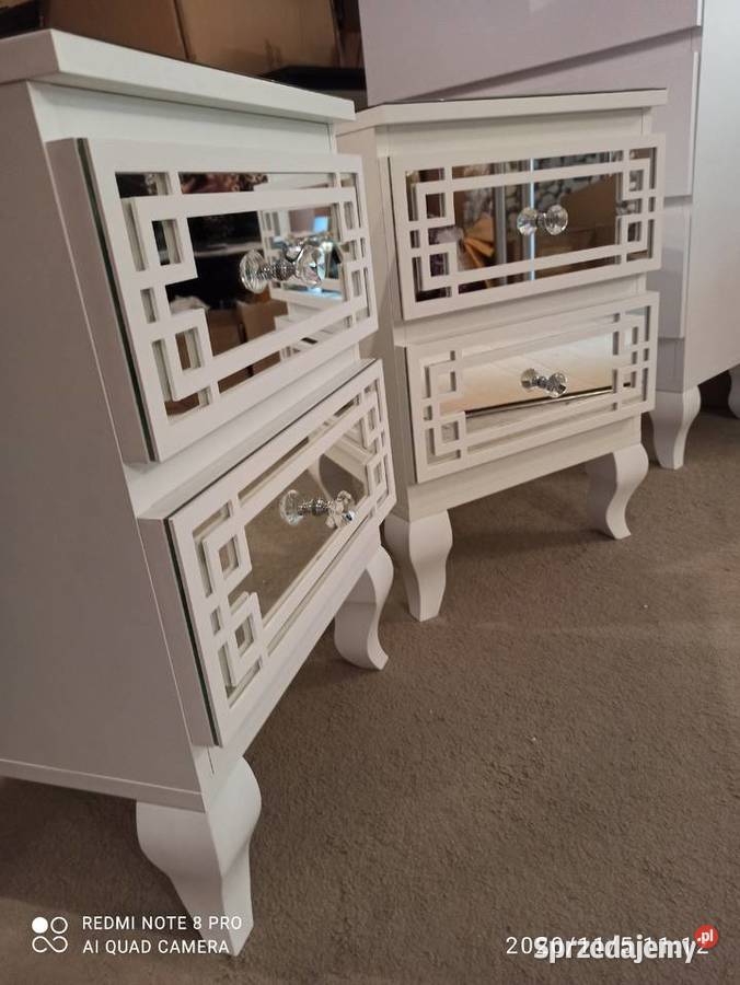 Zestaw Komoda 1202 szafki nocne 40x35 Glamour małopolskie Nowy Sącz