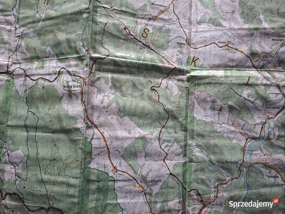 Beskid Niski 150 000 mapa turystyczna Kraków sprzedam