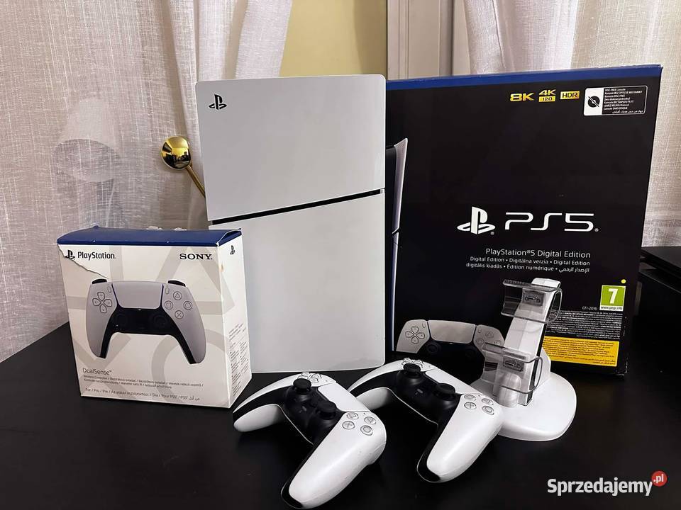 Konsola 5 PlayStation Slim Digital 2pady Pozostałe Mińsk Mazowiecki sprzedam