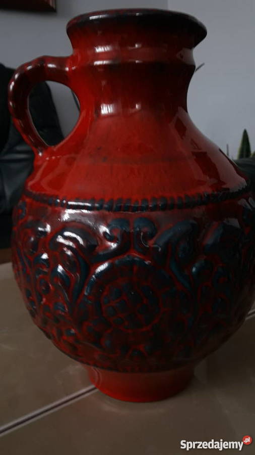 Dzban ceramiczny West Germany Rękodzieło Janów Lubelski