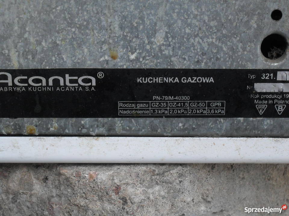 Kuchenka gazowa nastawna Warszawa