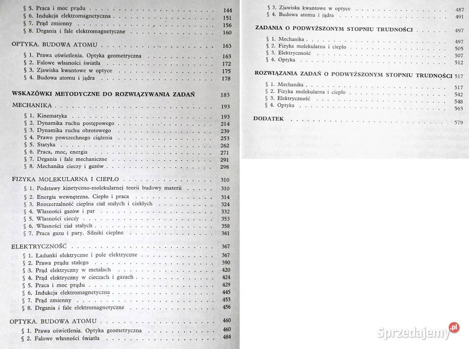 Zadania z fizyki S U Gonczarenko Rok wydania 1974 Chełm sprzedam