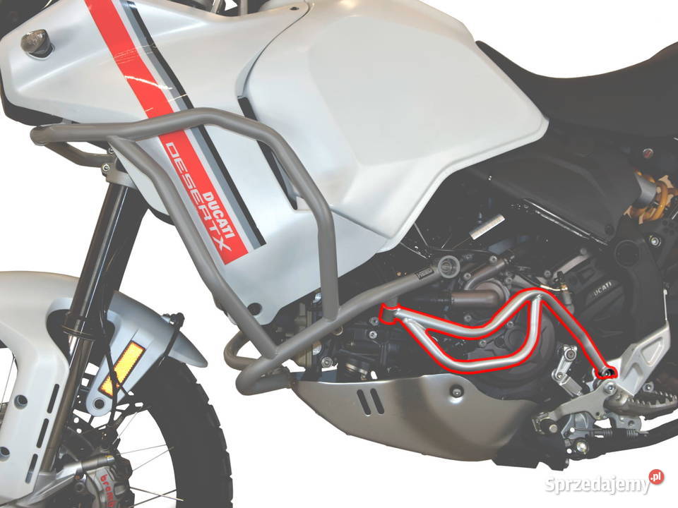 Osłona pompy wody HEED do Ducati DesertX srebrna Częstochowa
