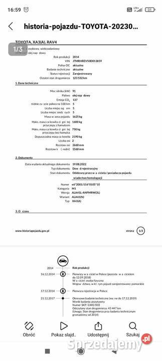 Toyota Rav4 Polski salon