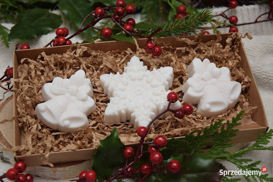 Mydełka zapachowe Białe święta zestaw 3 Częstochowa sprzedam