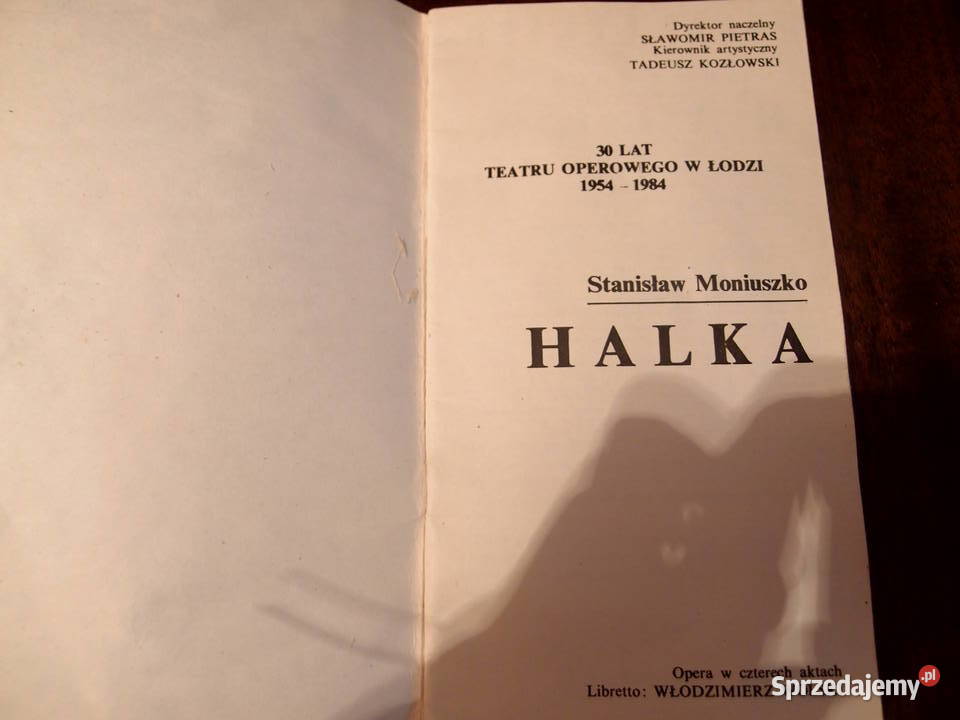 Program opery Halka Moniuszko z PRLu Teatr Łódź