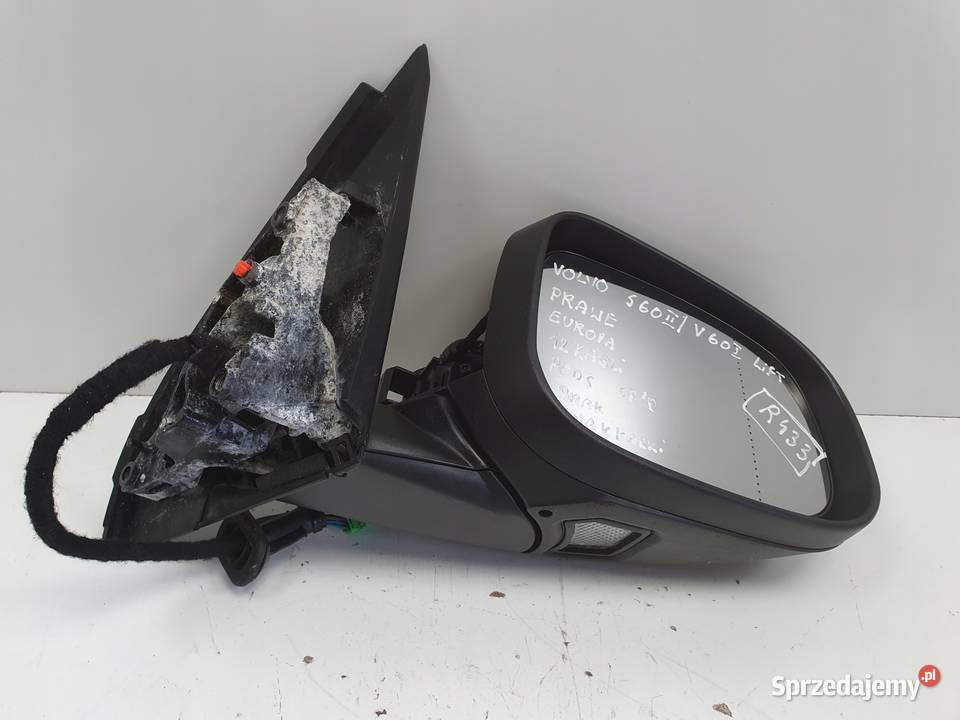 LUSTERKO PRAWE Volvo S60 II V60 I lift PASAŻERA Rudka