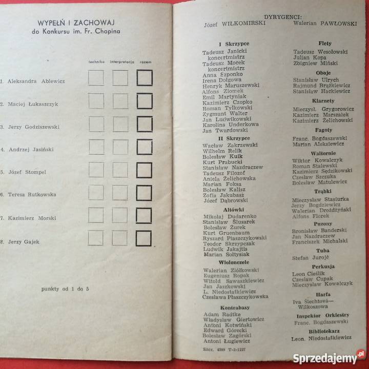 759 Programy Filharmonii w Szczecinie zachodniopomorskie Szczecin sprzedam