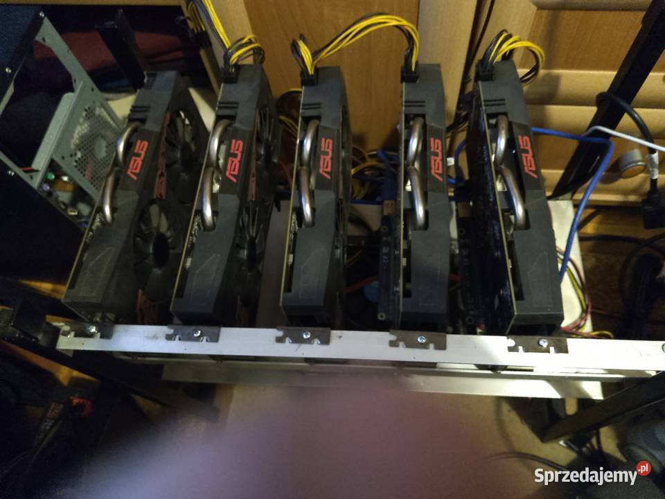 Koparka kryptowalut rx 5x570 4gb baza zasilacz
