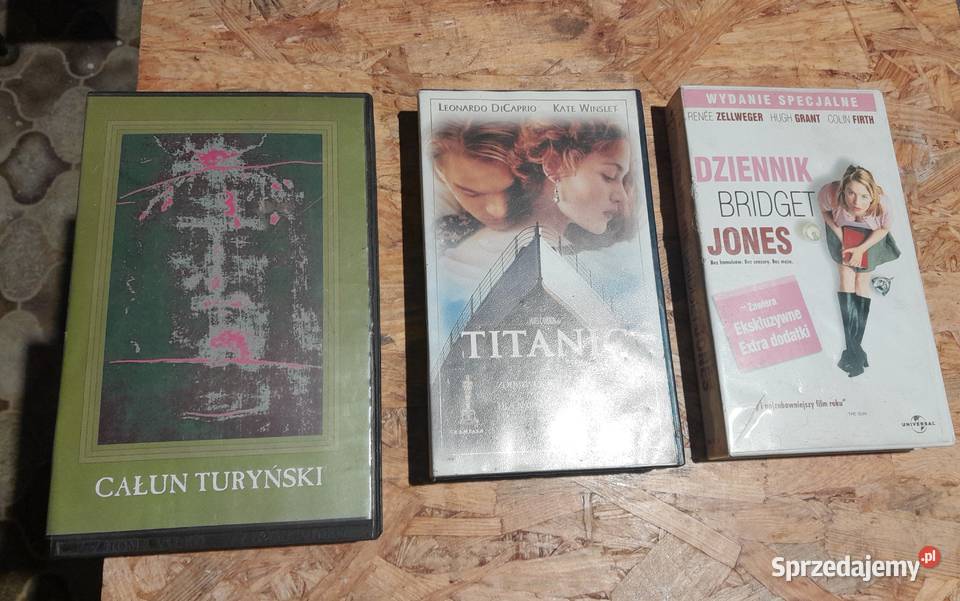 Kasety VHS film kaseta zestaw 9 sztuk Titanic Dąbrowa Górnicza
