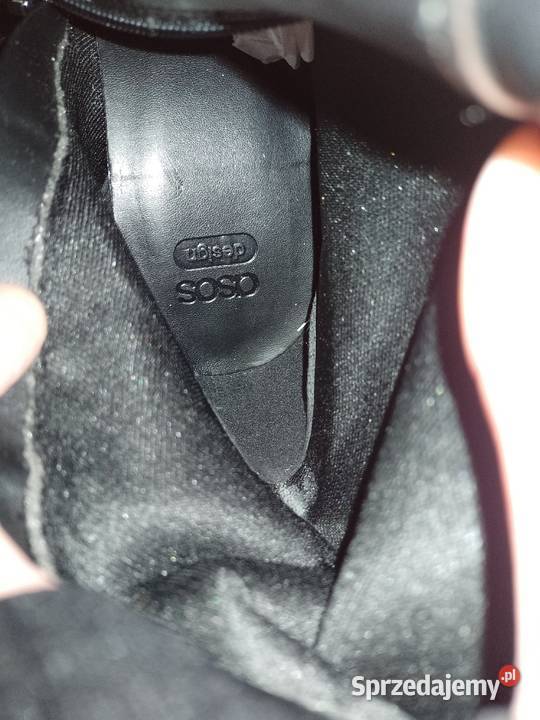 41 ASOS Design Czarne Kozaki szpilki wieczorowe 26.4cm Kraków sprzedam