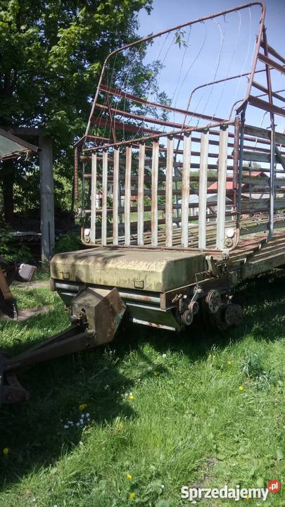 przyczepa samozbierająca tendem typ 1050 Hajnówka sprzedam
