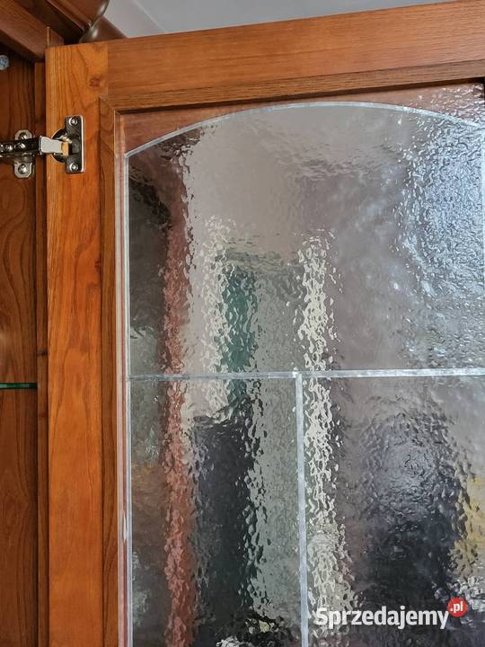 BRW BAWARIA duża witryna i narożnik orzech 200cm Gdańsk