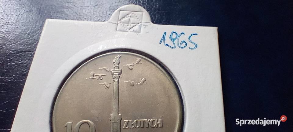 Stare monety 10 złotych 1965 Kolumna Polska 1 Numizmatyka Lesko
