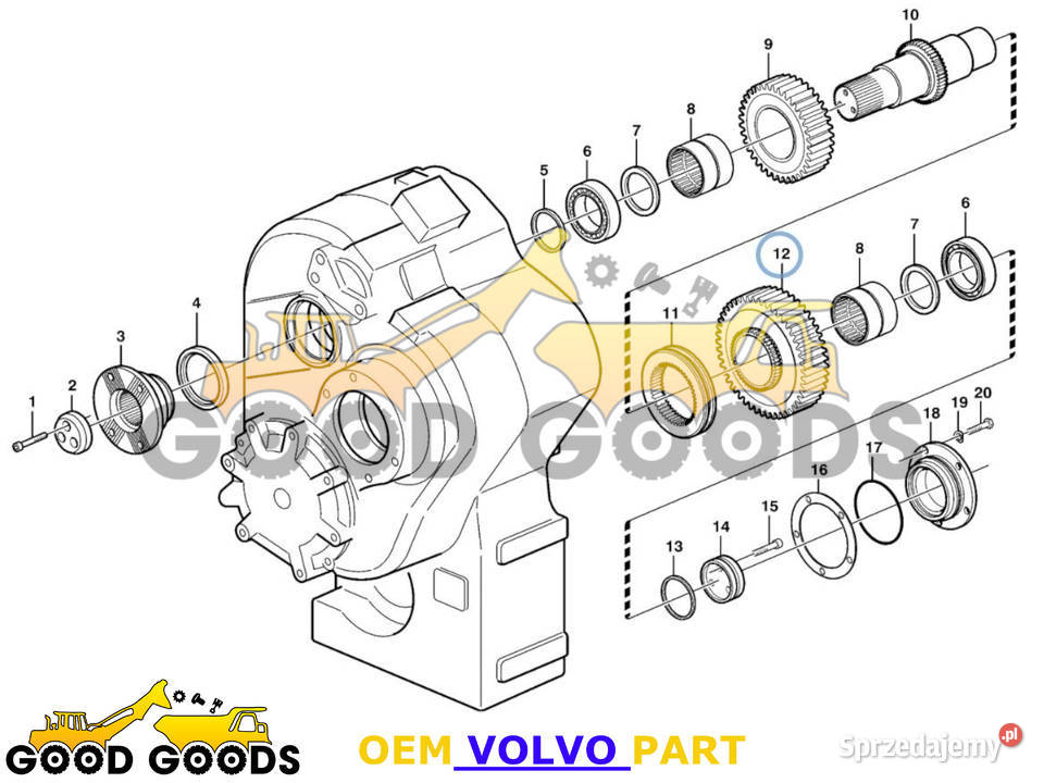 VOLVO KOŁO ZĘBATE 11145825 OEM Władysławów