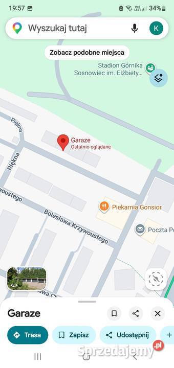 Garaż do wynajęcia śląskie Sosnowiec