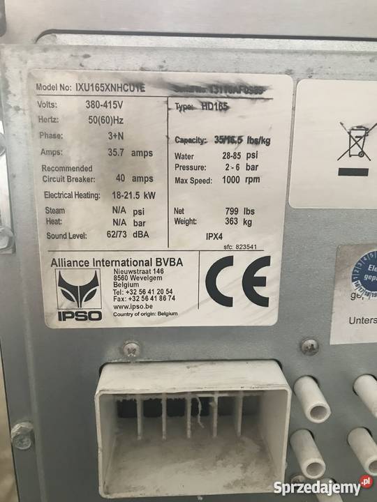 PRALNIA PRALNICA PRALKA PRALNICOWIRÓWKA IPSO świętokrzyskie Masłów Pierwszy