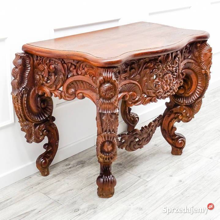 Stylowa KOMODA drewniana ROCOCO PALISANDER Kalisz