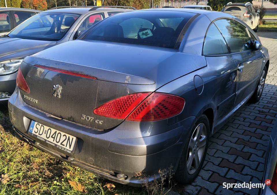 Peugeot 307 CC kabriolet 20 benzyna nieuszkodzony Dąbrowa Górnicza sprzedam