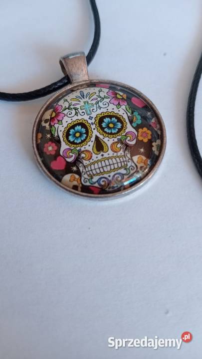 Naszyjnik na rzemyku czaszka małopolskie Nowy Sącz