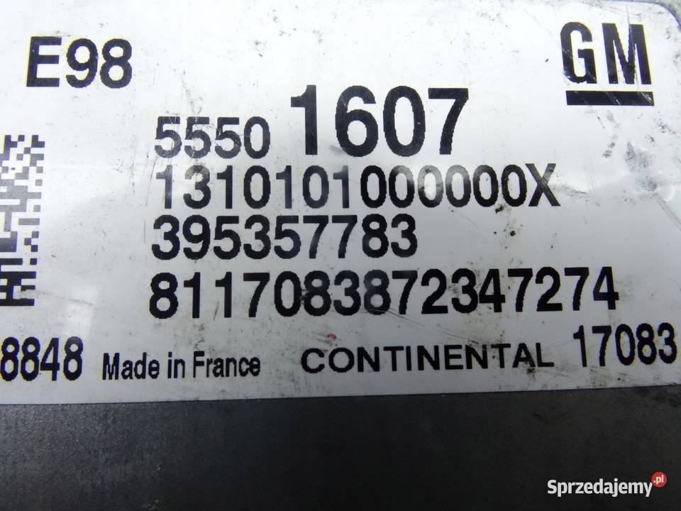 OPEL ASTRA K V STEROWNIK SILNIKA 55501607 osobowe sprzedam