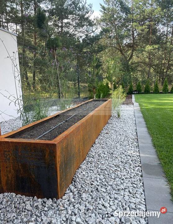 Klomb Donica Podwyższone Rabaty CORTEN POD Wrocław