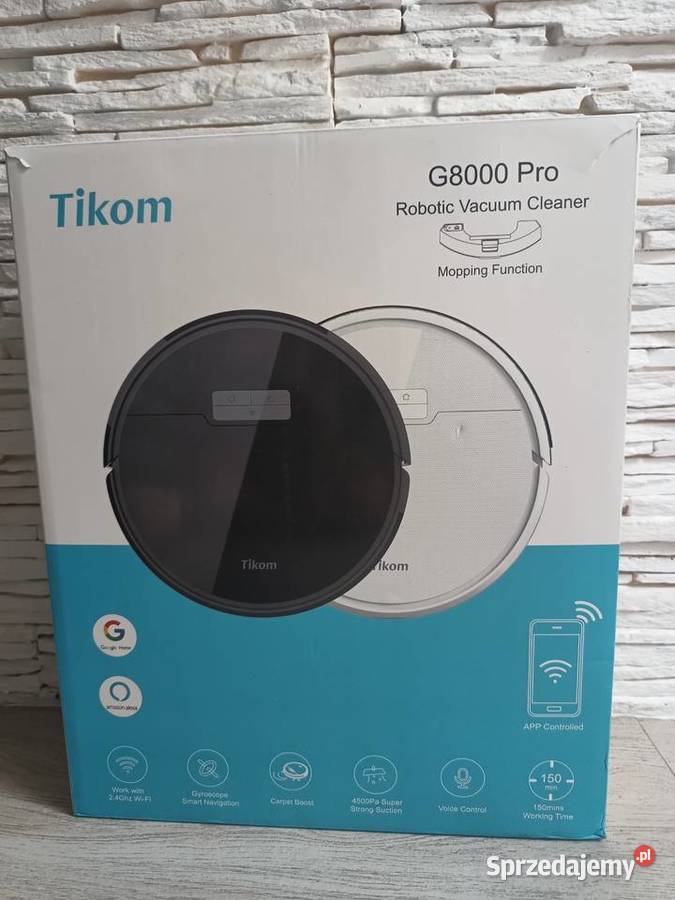 Robot sprzątający Tikom G8000 PR0 Odkurzacz WIFI AGD drobne