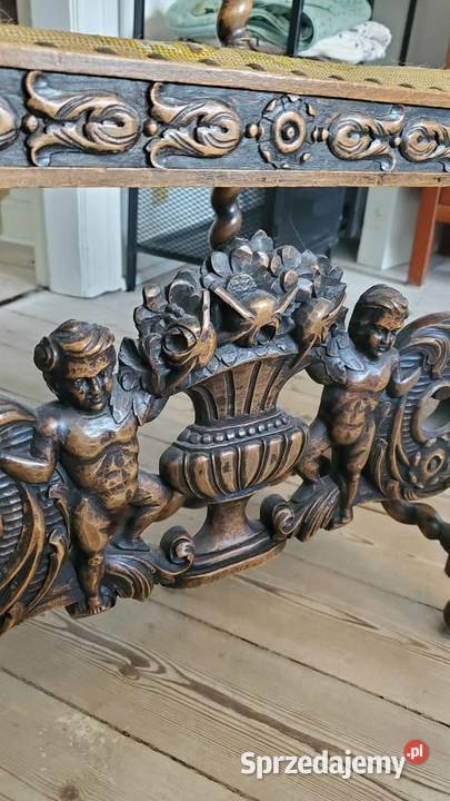 Antyczny Fotel Elegancki Rzeźbiony i Antyk Kraków