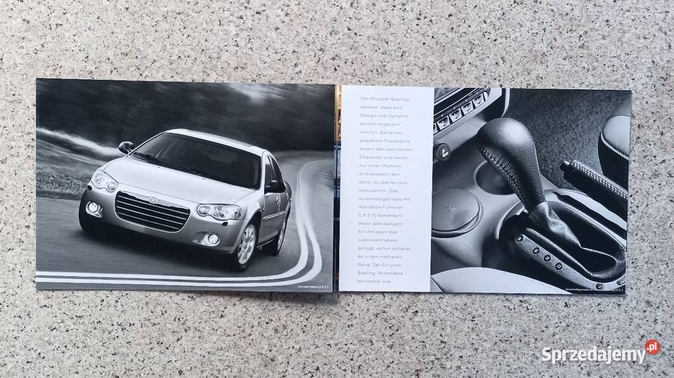 CHRYSLER Sebring Prospekt Bytom