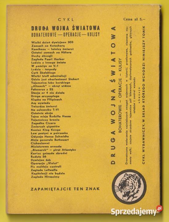 ŻÓŁTY TYGRYS OPERACJA BIEGUN PÓŁNOCNY 1960 miękka Łódź