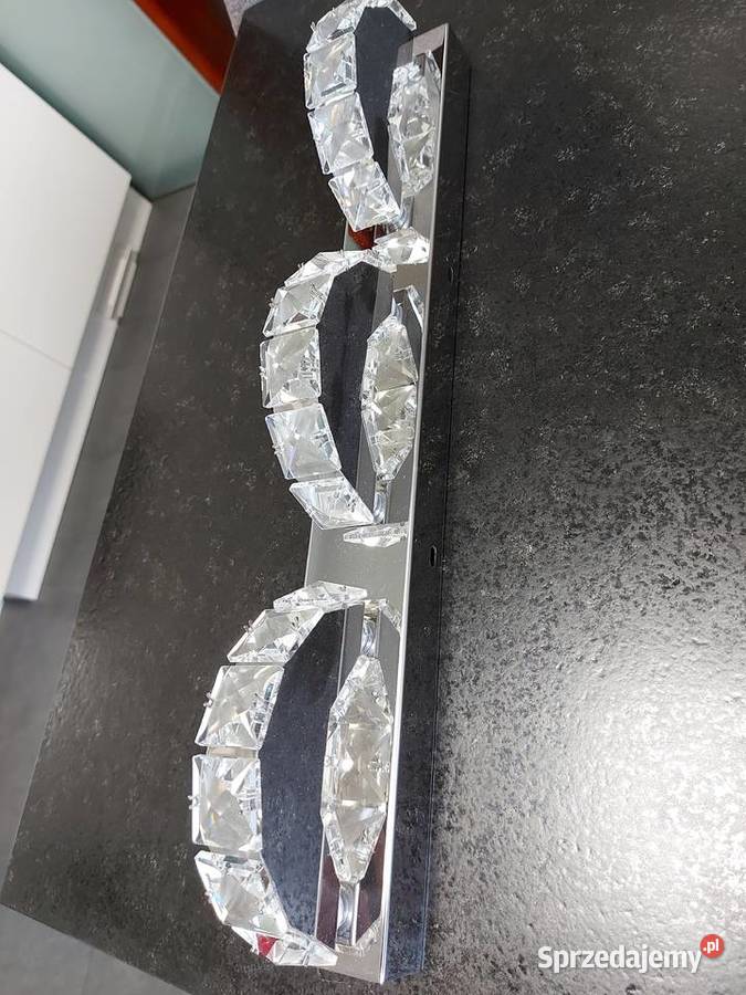 Kinkiet lampa led z kryształkami przezroczysty małopolskie Olkusz sprzedam