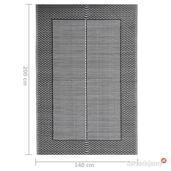 Dywan zewnętrzny czarny 140 x 200 PP WM317004 Pozostałe Warszawa