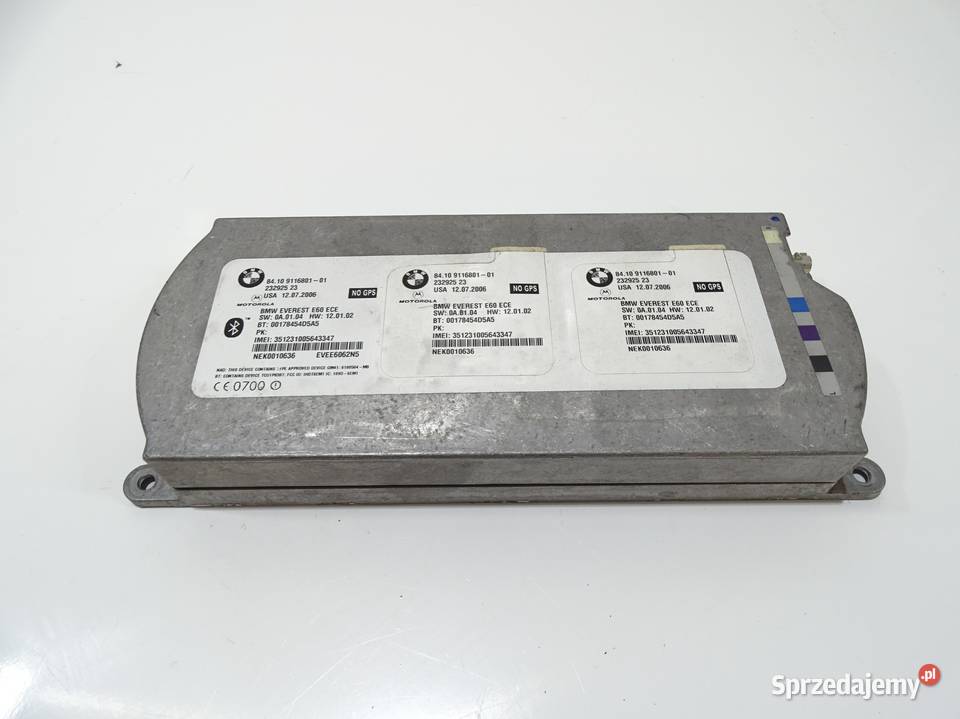 MODUŁ STEROWNIK BLUETOOTH BMW E60 E61 OE 9116801