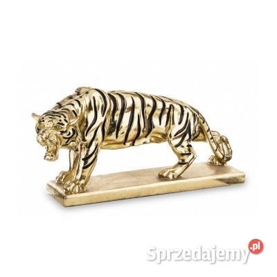 Figura złota tygrys Art 45x19x12 Golkowice