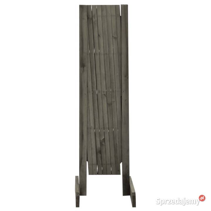 Ogrodowy płot kratkowy szary 150x80 lite drewno Warszawa