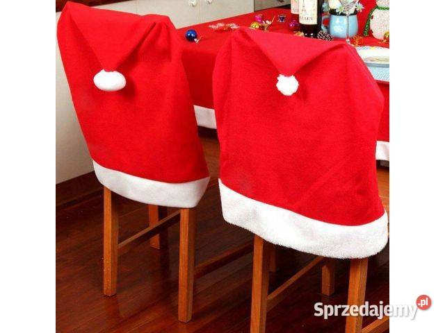 czapka pokrowiec na krzesło czerwony śląskie Kalety