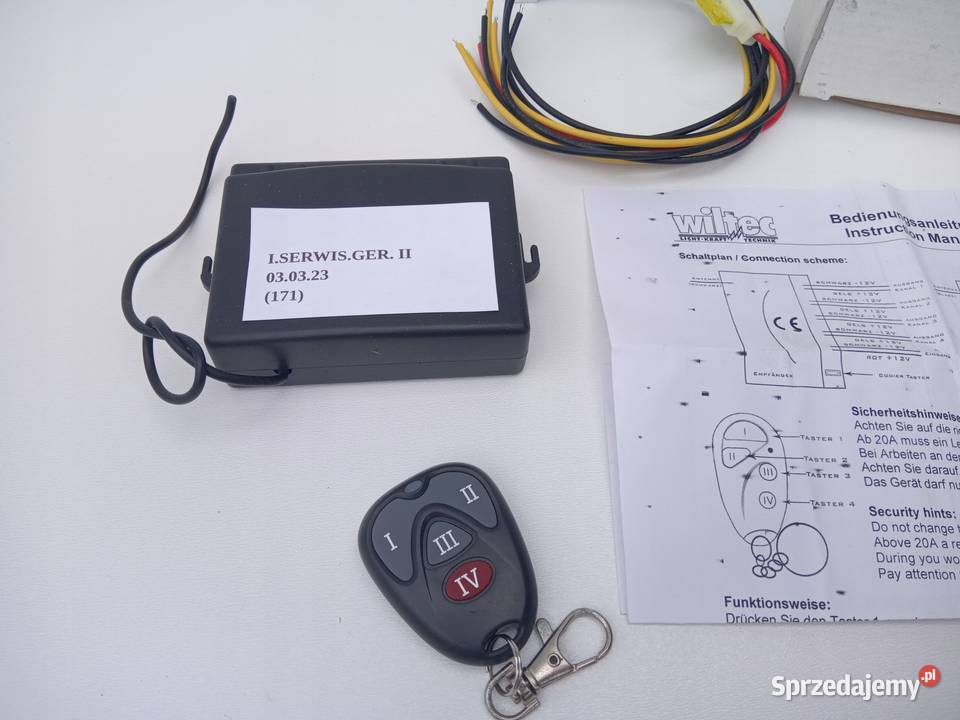 MODUŁ PILOT WILTEC 4 KANAŁ 433 MHz INFINITI Nowy Tomyśl