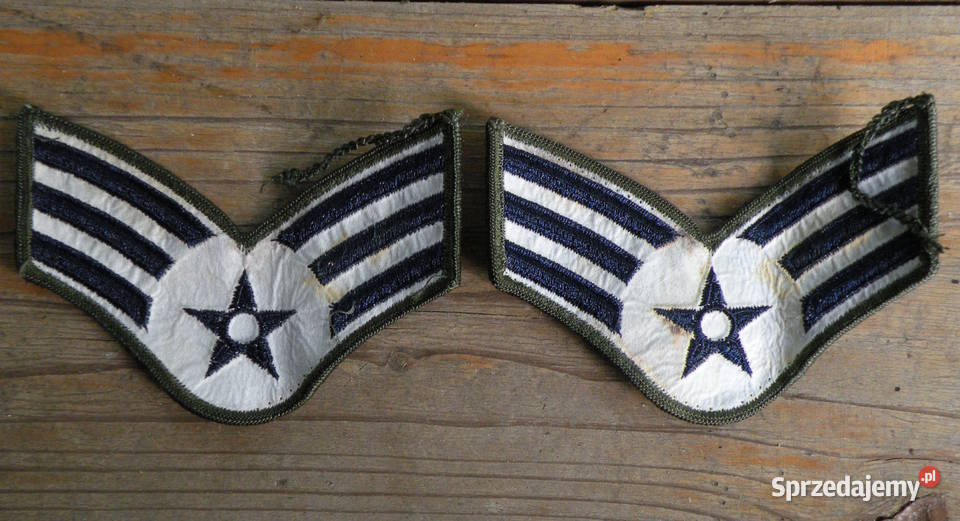 Naszywki USAF komplet 2 Senior Airman Wrocław sprzedam