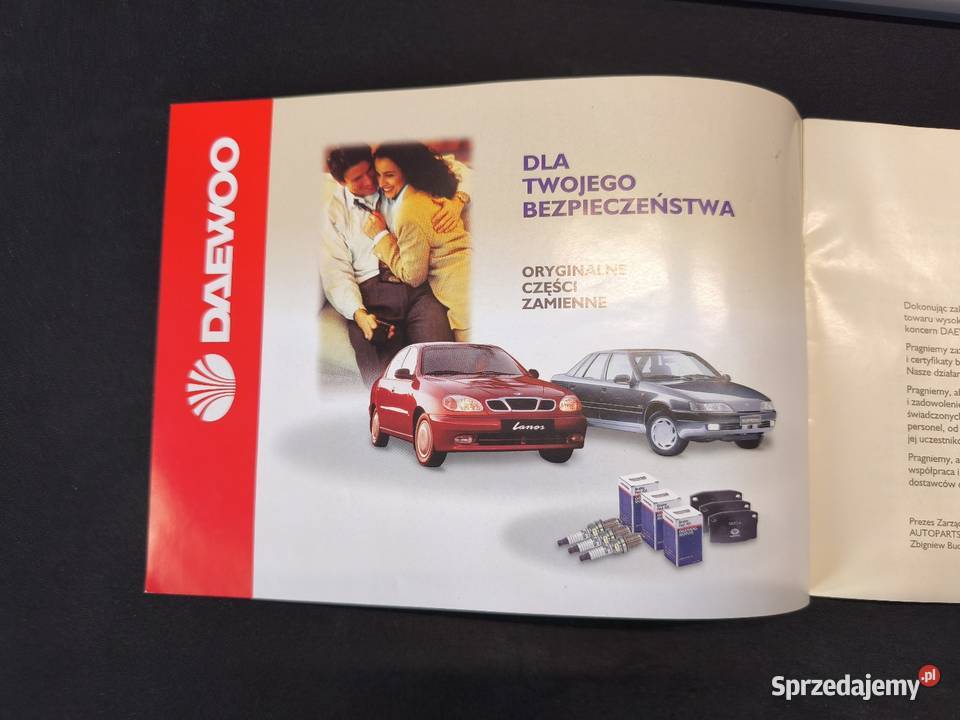 Daewoo broszura części zamienne język Polski Pozostałe Nowy Sącz sprzedam