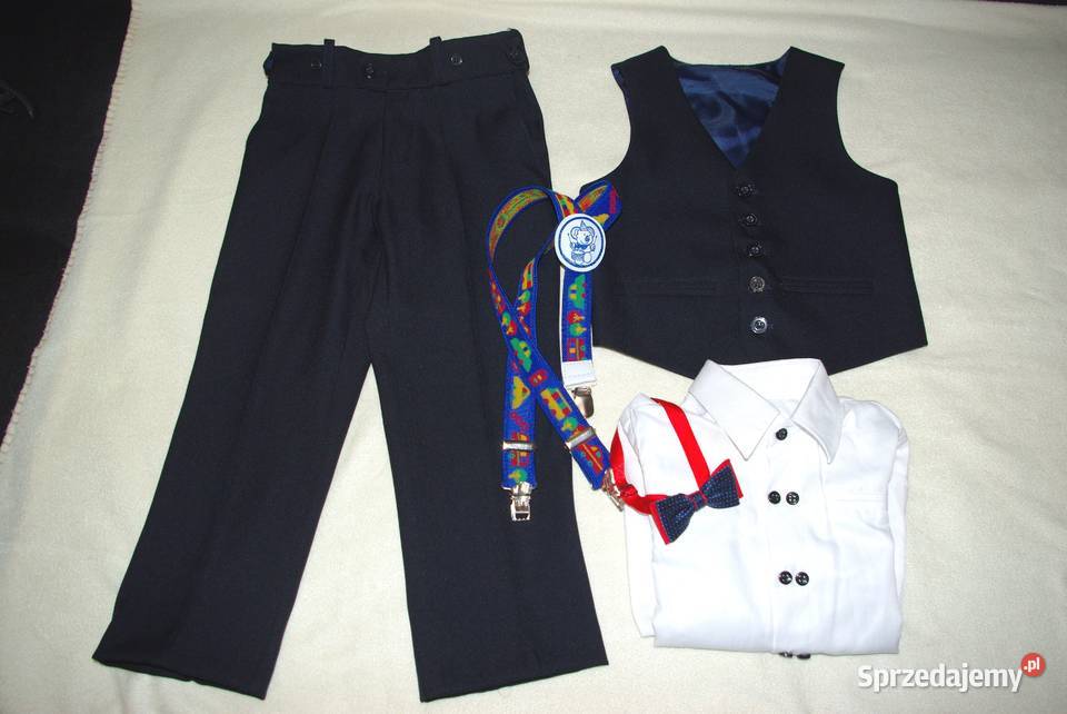Komplet chłopięcy czarny 104 Pruszków