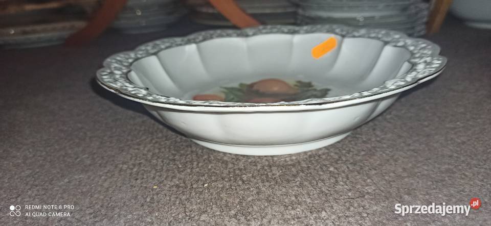 Patera z owocami z ażurem Sygnatura numeryczna Gdańsk