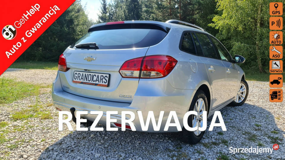 Chevrolet Cruze LT 14T 140 Full Niski Przebieg światła przeciwmgielne
